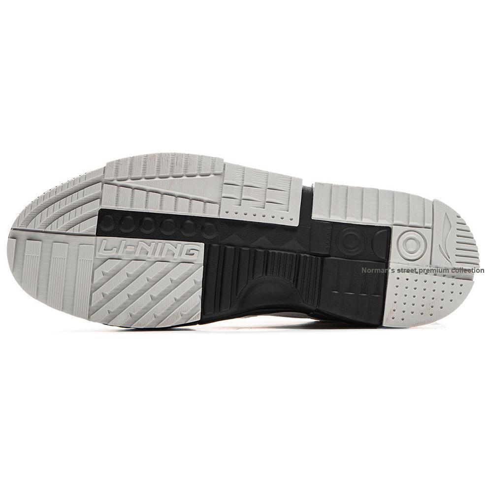 Li Ning Comfortable Versatile Thick Sole Height Increasing Non-Slip Shock Absorbing Wear-Resistant Low-Top Skate Shoes Men Sneaker AGCU335-4