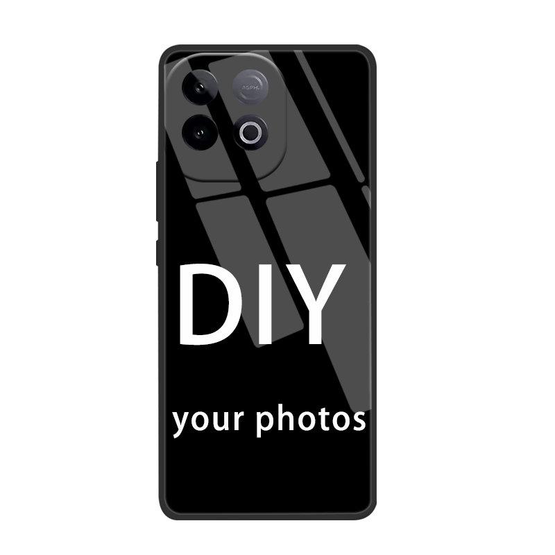 Customized Glass Phone Case DIY Cover For Vivo IQOO z7x z7 z10 turbo z10 turbo pro z3 z5 z6 z8 z8x z9 z9s z9s pro z9x z9turbo