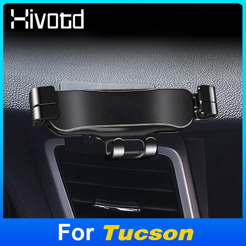 360 Degree Rotating Car Support Stand GPS Air Outleting Mobile Phone Holder Auto Interior Accessories For Hyundai Tucson