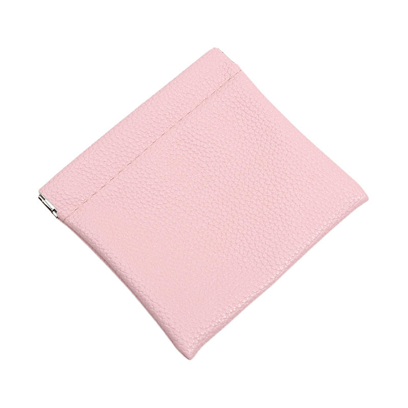 Self-closing PU Leather Coin Purse Passport Driver's License Document Holder Data Cable Cosmetic Bag Lipstick Storage