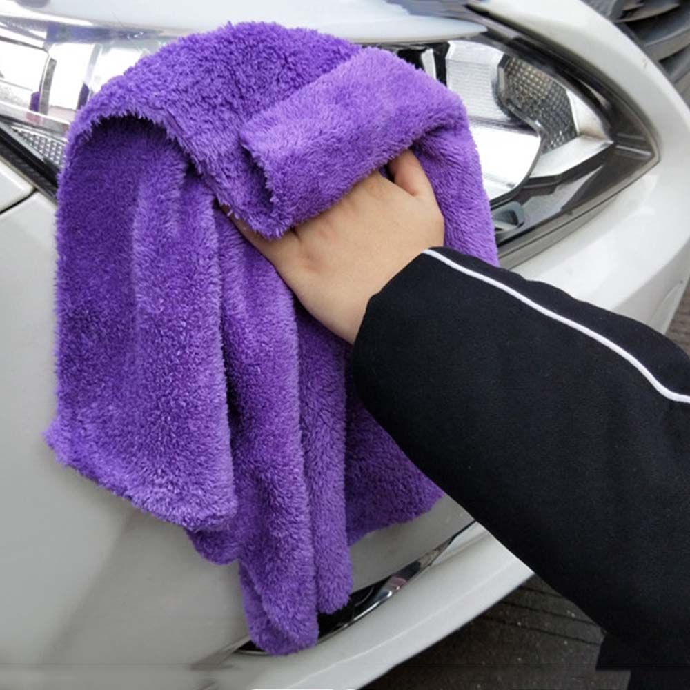 Microfiber Edgeless Cleaning Towel Car Cleaning Cloth Plush Washing Rag Extra Microfiber Towels