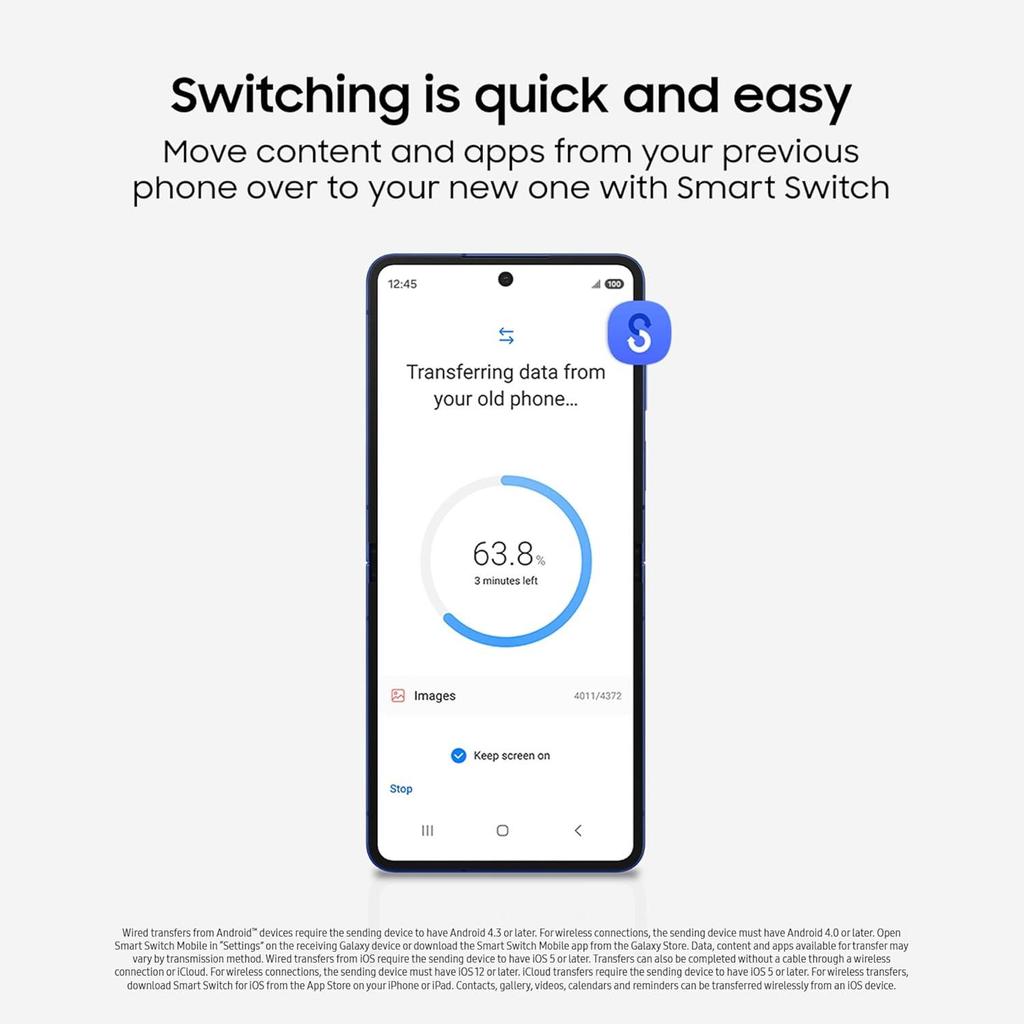 Samsung Смартфон Galaxy Z Flip7 5G Разблокированный eSIM+SIM 12 ГБ+256 ГБ/512 ГБ