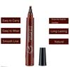 Tattoo Eyebrow 3D Liquid Ink Pen Waterproof 4 Fork Pencil Brow Eyes Makeup Female Cosmetics