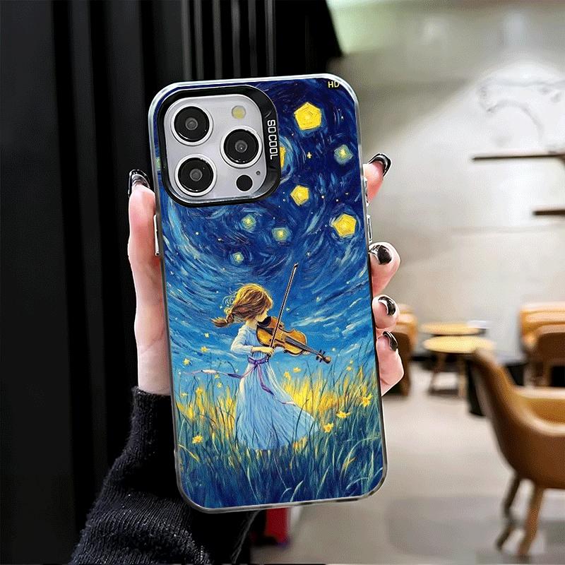 Violin Music Soft Phone Case for iPhone 15 16 17 Pro Max 17Air 16E 14 Plus 13 12 Mini Shockproof Cover Back Shell
