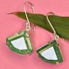 Natural Fancy Earring 925 Sterling Silver 72.30 Ct Green Emerald Gems Certified My.er-36