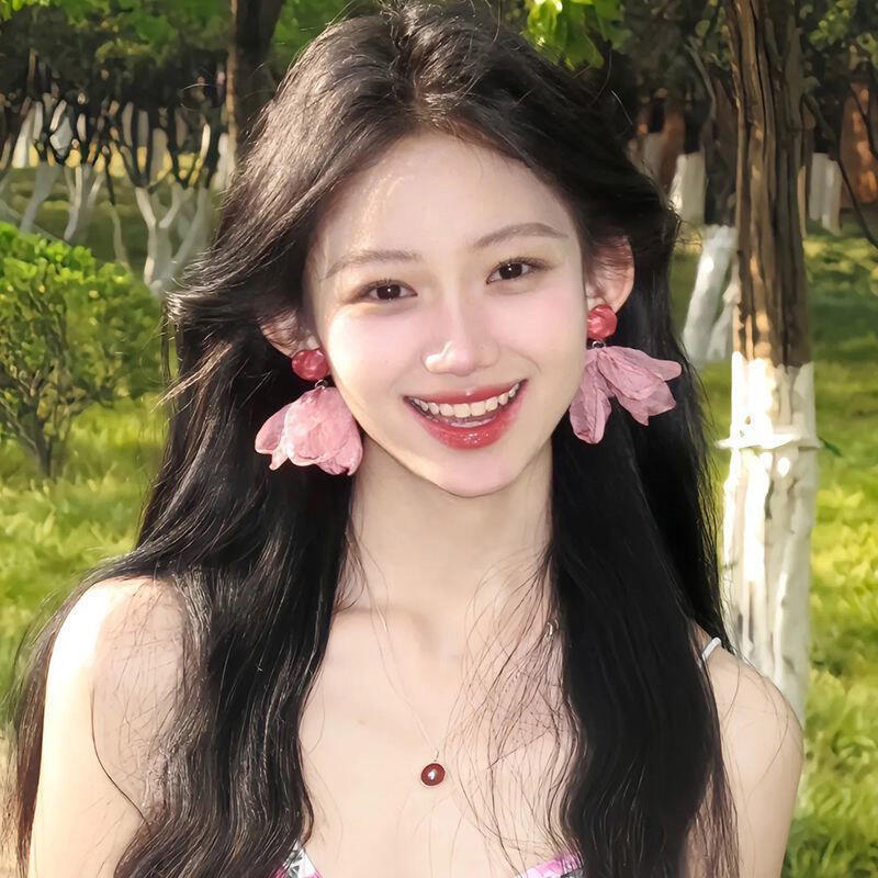 Винтажные серьги с длинной кисточкой в виде цветка для женщин, милые шифоновые серьги-подвески с темпераментом, для вечеринки, свадьбы, пляжа