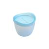 D&S Silicone Bowl with Lid, Small, 250ml, Dishwasher Safe, Microwave Safe, Freezer Safe, Refrigerator Safe, Stackable, with Graduations and Spout, Con