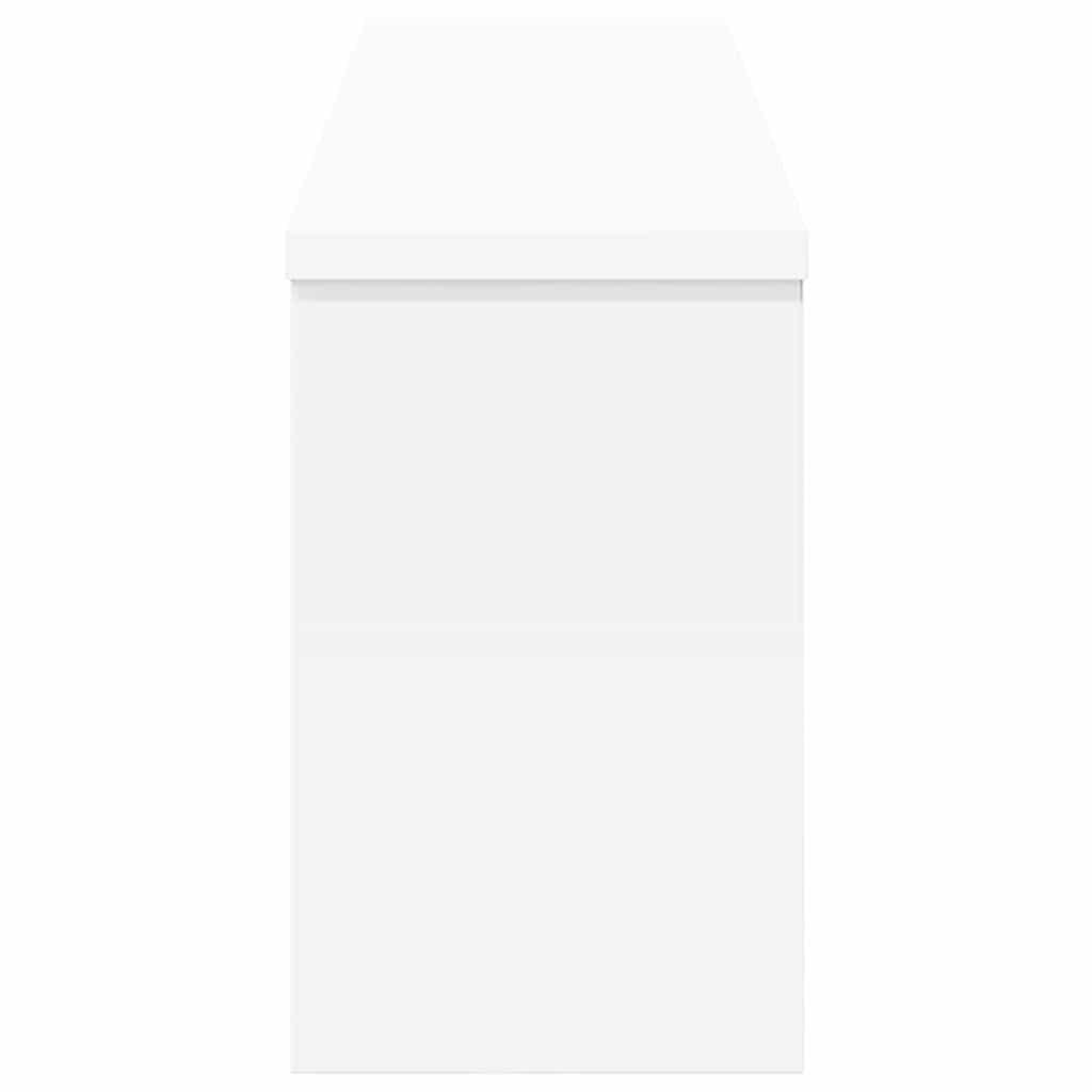 Wall Mounted Nightstand White 75 x 16 x 26 cm Engineered Wood