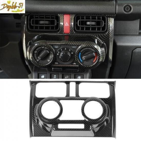 Carbon Fiber ABS Manual Air Condition Vent Outlet Cover For -20 Suzuki Jimny