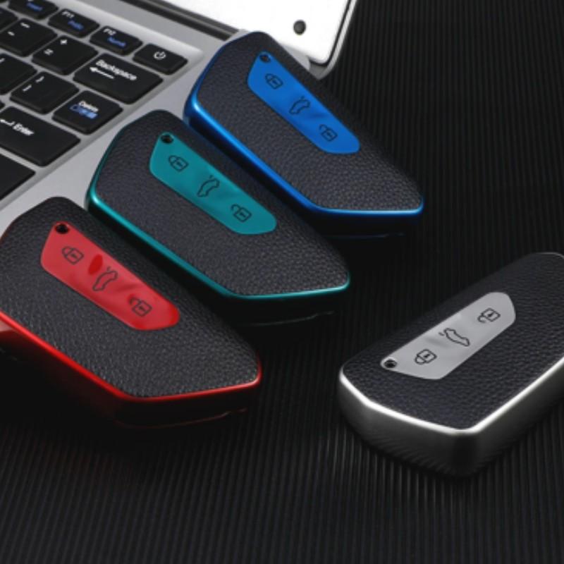 Модный чехол для ключей из ТПУ для Volkswagen VW Golf 8 MK8 ID-4 ID-6 для Skoda Octavia A8 для Seat Leon FR MK4 Cupra