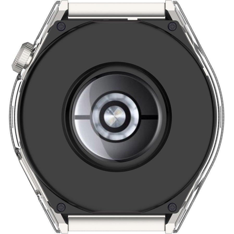 2in1 Case + Tempered Glass for Huawei Watch GT 3 Pro 46mm, Transparent