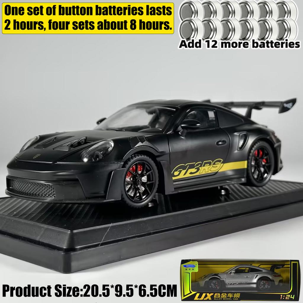 1:24 Porsche 911 GT3 RS 992 Generation GT Sports Car Alloy Metal Diecast Model Car Home Decoration & Computer Desktop Ornaments