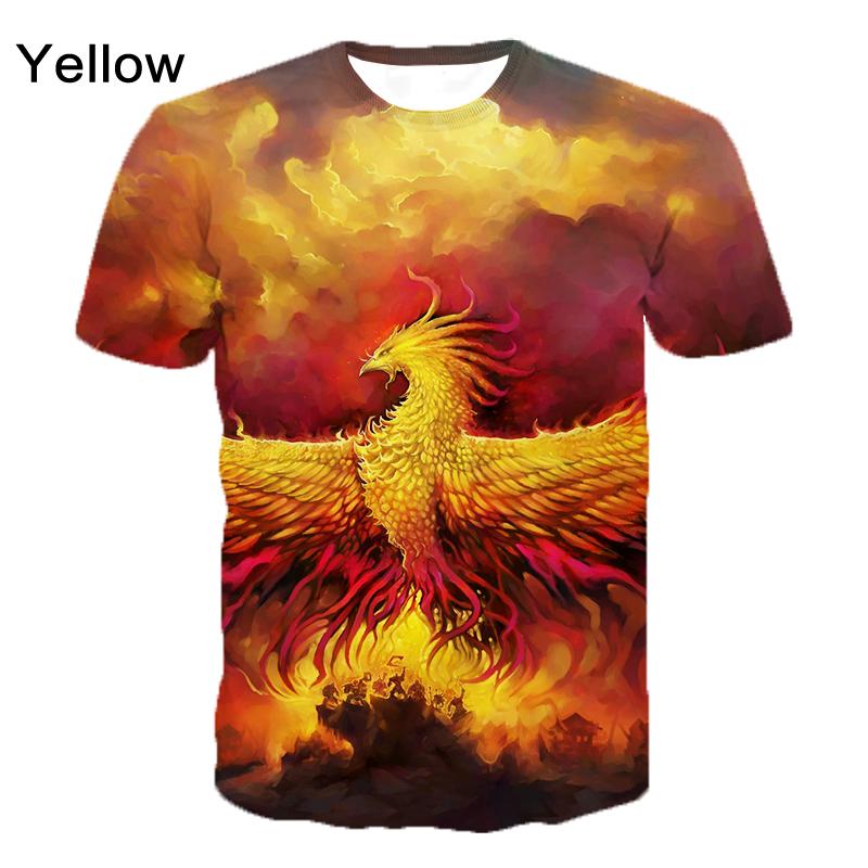 Personalized Printing T-shirt Phoenix T-shirt Outdoor Casual Cool T-shirt Top