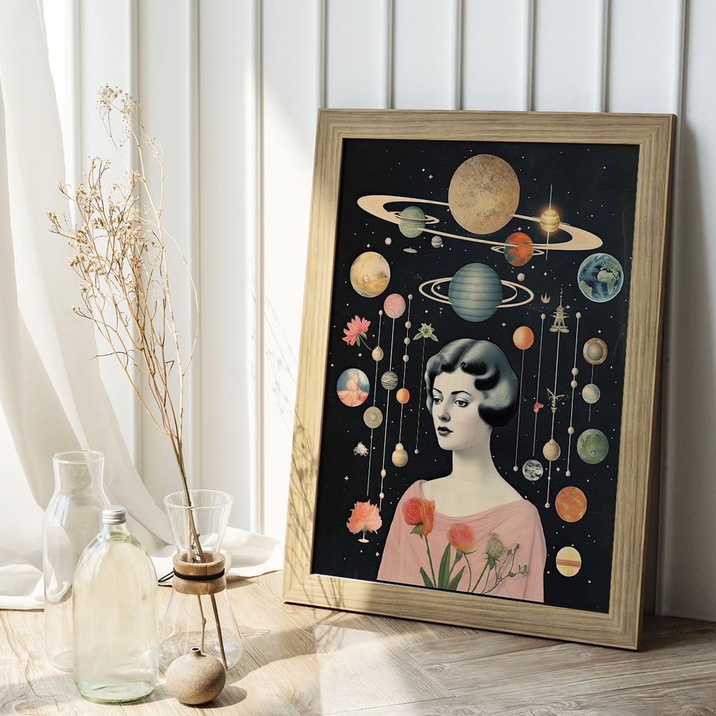 Plakat układ planet portret