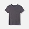 Женская новая летняя тонкая эластичная однотонная блузка Lycel Tencel