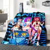 Custom Name Kpop Demon Hunters Theme Printed Blanket Perfect For Couch Bed Travel Outdoor Use Machine Washable Cozy Durable