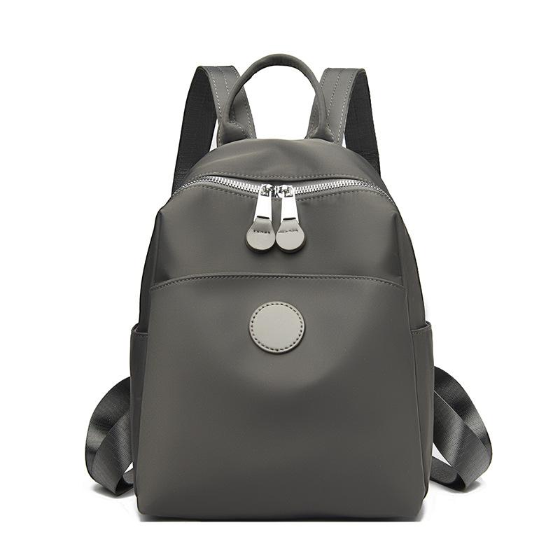 Весенний женский модный нейлоновый водонепроницаемый дорожный и городской небольшой рюкзак простой холщовый школьный портфель