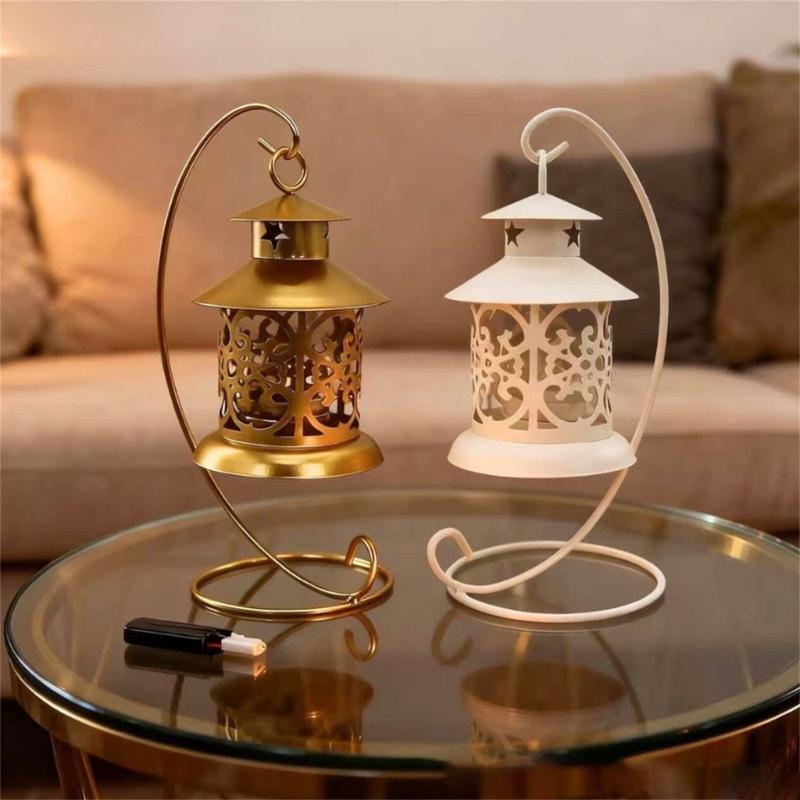 Moroccans Wrought Iron Hanging Candle Lanterns Tealight Holders With Intricate Cutout Pattern For Romantics Home Decors