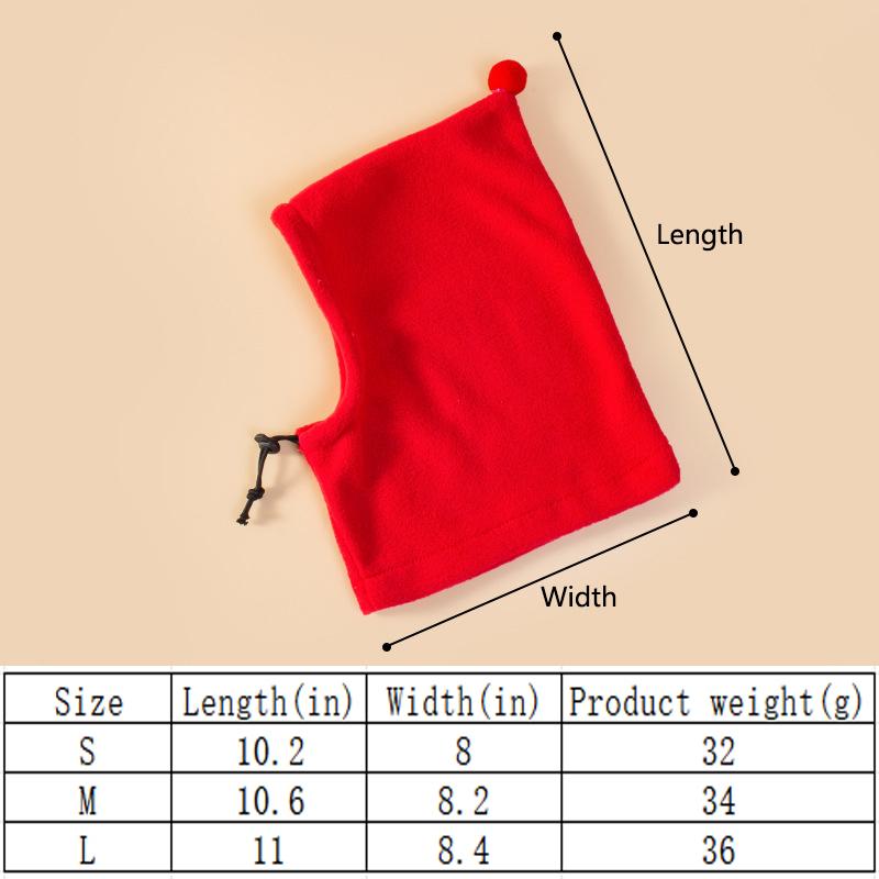 Собачья шапка Флисовая шапка для собаки с высоким воротником Зимние аксессуары для домашних животных Собак Кошек Ветрозащитная Теплая шапка для щенка