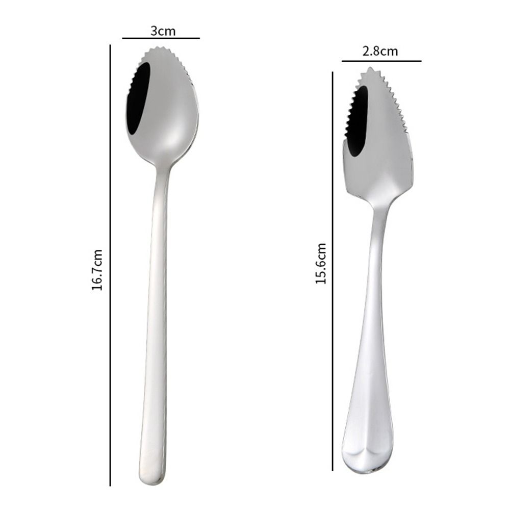 Ложки из нержавеющей стали 304 Серебряная десертная ложка Высококачественные ложки для грейпфрута