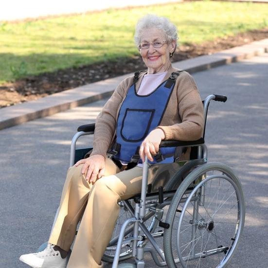 Yousheng Wheelchair Harness for Adults Adjustable Straps Prevent Sliding Padded Vest Restraint Torso Support Harness Wheelchair Safety Seat Belt