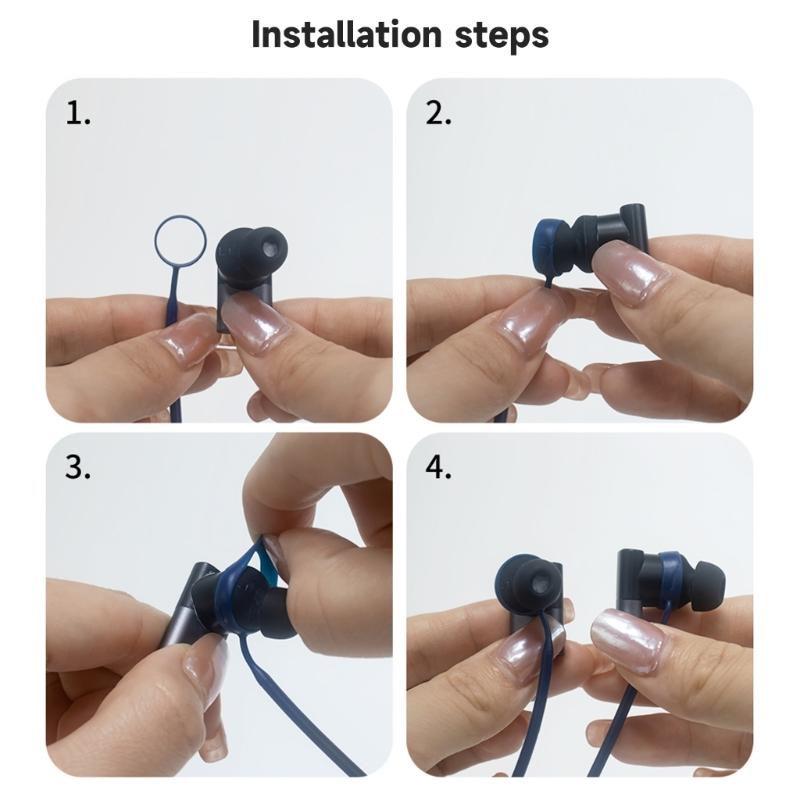 Soft Straps Cord Antilost Sport String Skin-Friendly Neck Around Wireless Headphone Lanyard for Status Between /3ANC