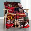 Manchester Personalized Name Blanket Cozy Personalized Blanket Soft & Cozy for Bedding Bed Office Chair Chair for All Occasions