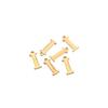 30pcs Stainless Steel Gold Color 26 Letter Pendant Alphabet Charms Necklace Pendant Bracelet Making Earring Findings DIY Jewelry