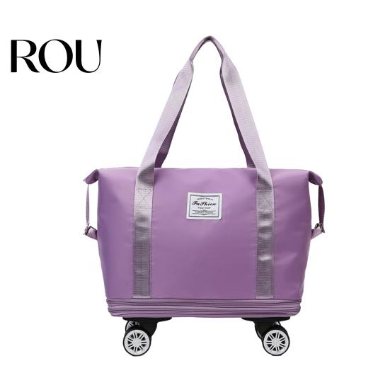 Luggage Organizer Bag Travel Duffel with Detachable Wheels Large Capacity Dry Wet Separation Waterproof Gym Oxford Cloth Outdoor Overnight Workout