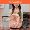 Capybara Pattern Letter Cartoon Kids Backpack With Breathable Material Nylon