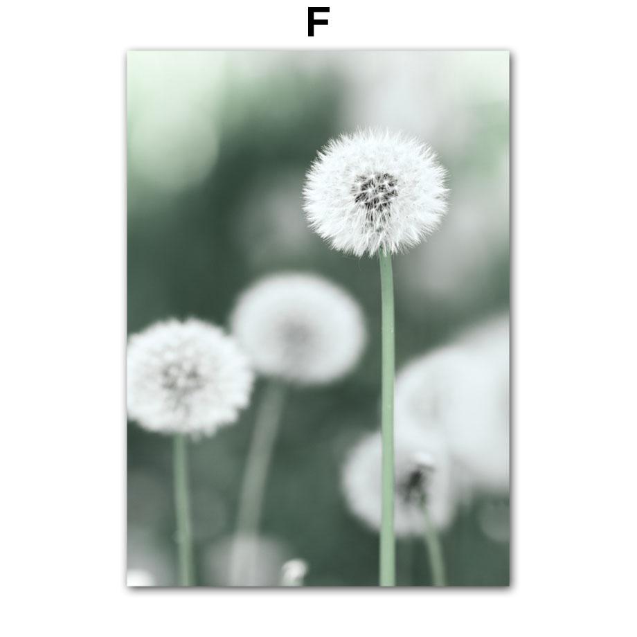 Картина на холсте Лето Зеленое озеро Лодка Цветок одуванчика Абстрактные скандинавские постеры и принты Декор для дома Настенные художественные картины