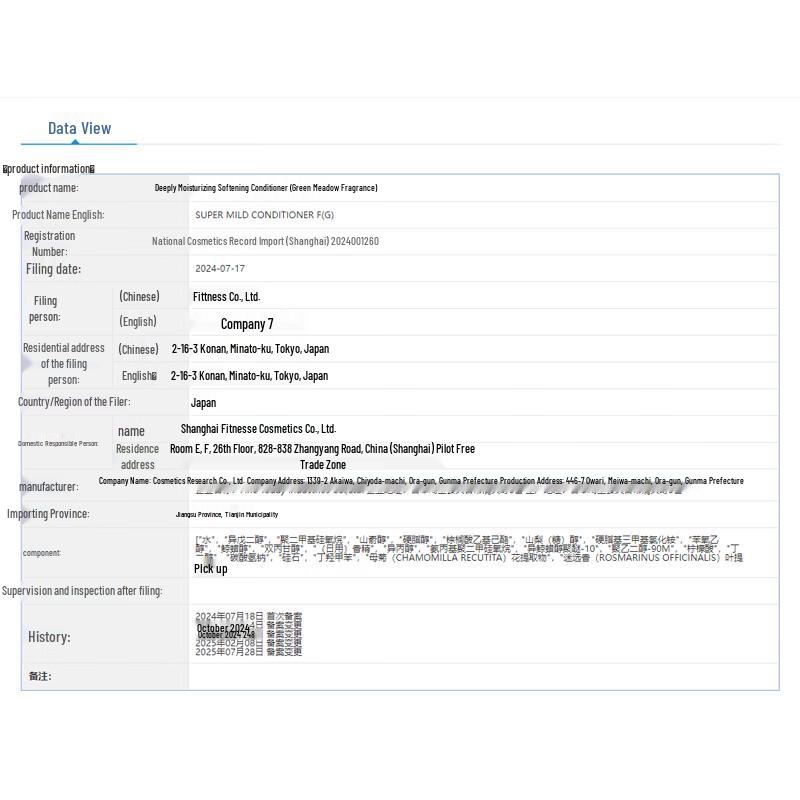 Huirun Green Field Fragrance Shampoo & Conditioner Set