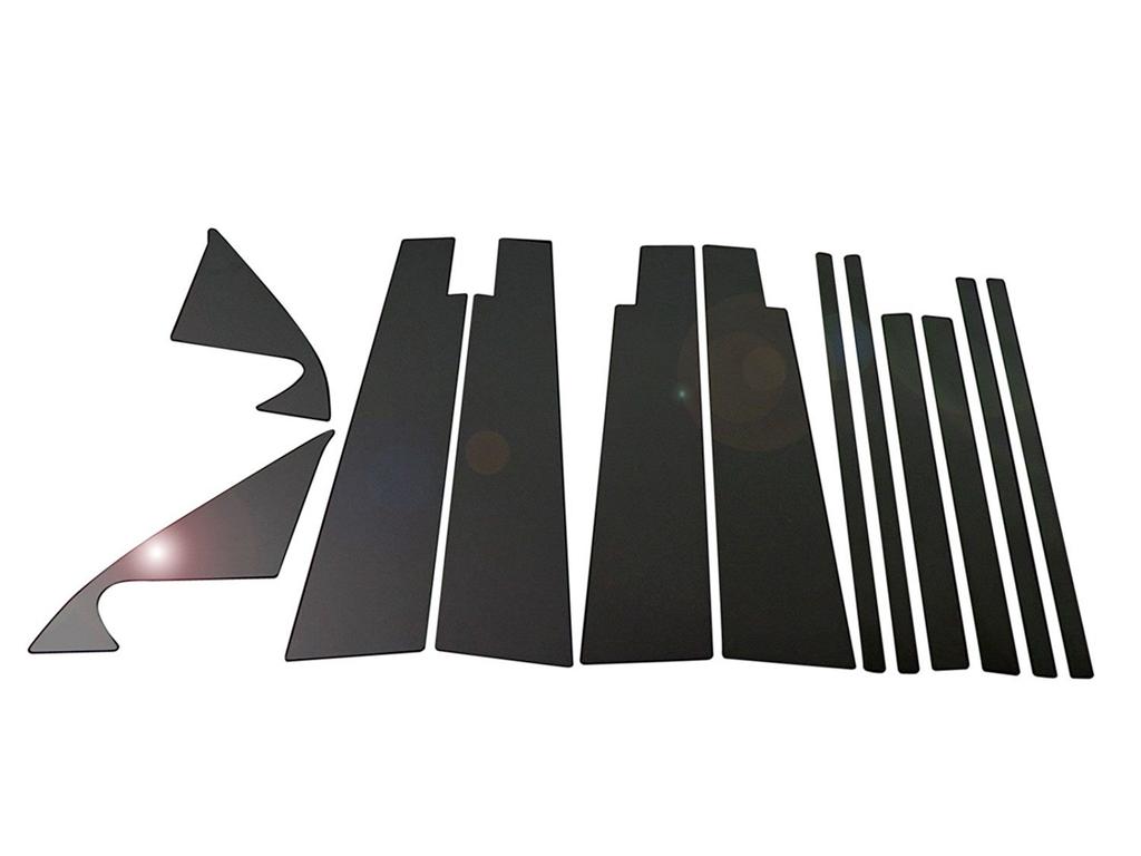 BRIGHTZ Prado 150 151 Super Mirror Stainless Steel Black Plated Pillar Panel Visor Useful 10PCs GDJ150W GDJ151W GRJ150W GRJ151W TRJ150W GDJ GRJ TRJ