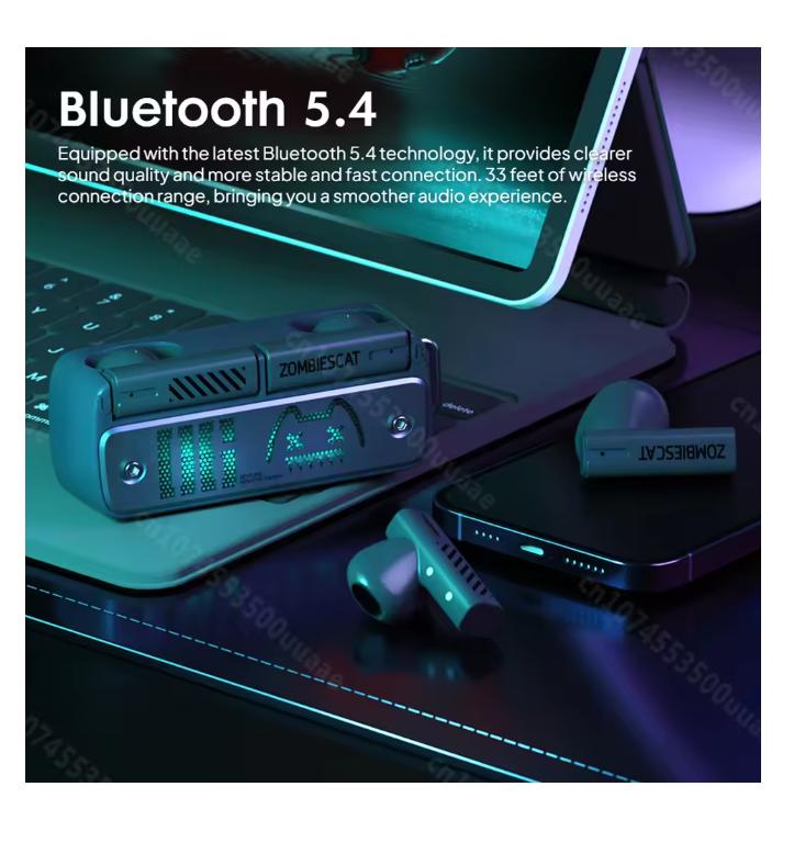 2025 Zombie Cat B8 TWS Беспроводные наушники-вкладыши Дизайн ожерелья Bluetooth 5.4 Наушники ENC Шумоподавление при звонках Беспроводные наушники с микрофоном