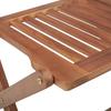 Folding Garden Chairs 8 pcs with Cushions Solid Acacia Wood