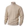 Men Turtleneck Sweater Twisted Knitted Pullover Sweater Casual Solid Color Base Layer Top for Street Work Dating Daily Wear