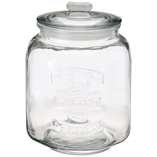Living Glass Jar, Canister, Glass Cookie Jar, Antique, Large, 7.0L, Diameter 21cm X Height 30cm, Product Number: 703947