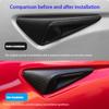 Real Carbon Fiber Side Camera Cover For Tesla Model Y  Juniper 2025/3+ Highland 2024 Turn Signal Trim Cover Exterior Accessories