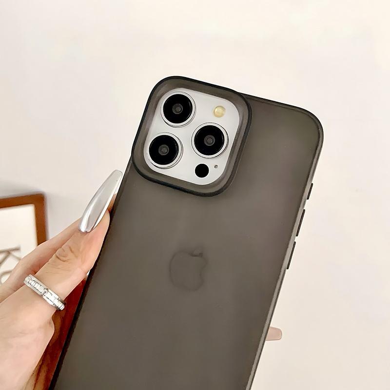 Матовый прозрачный чехол для телефона iPhone 16 15 Pro 14 Plus 13 12 Pro Max 11 ударопрочный мягкий TPU тонкий однотонный цветной чехол на заднюю панель