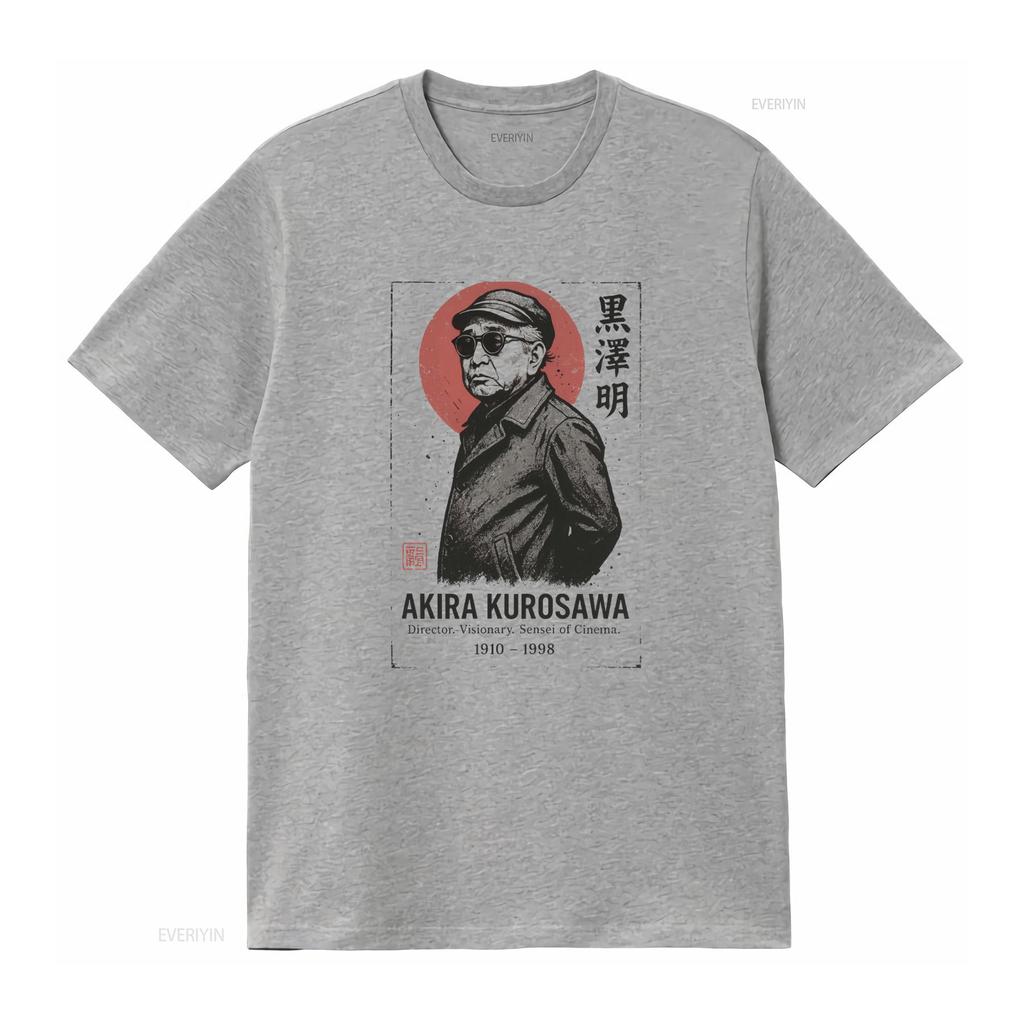 Akira Kurosawa T Shirt Vintage Japanese Film Director Movie vintage Washed fashion Slightly streetwear Stylish homme