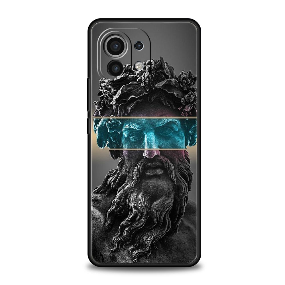 Phone Case Cover for Xiaomi Poco F7 F6 F5 F4 F3 X7 X6 X5 X4 X3 NFC M4 C51 C55 GT Pro 5G Soft TPU Fashion Ancient Greek Statues