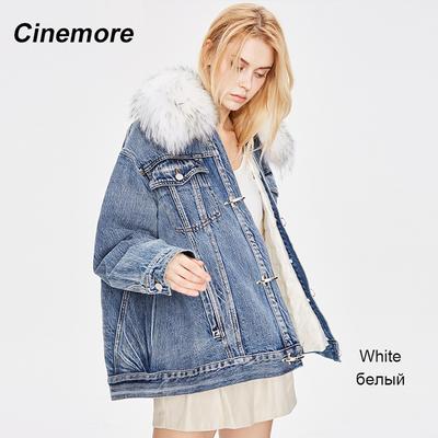 2022 зимние новые джинсовые женские паркеры со съемным воротником на толстом пуху, женские зимние куртки средней длины с подкладкой 82064