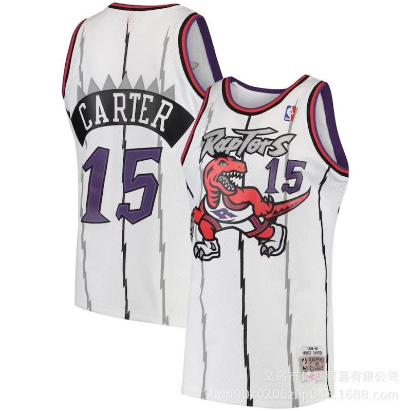 Mens Basketball Jersey Vince Carter 15 Tracy McGrady 1 Retro Stitched NBA Style Sleeveless Cotton V-Neck Sportswear