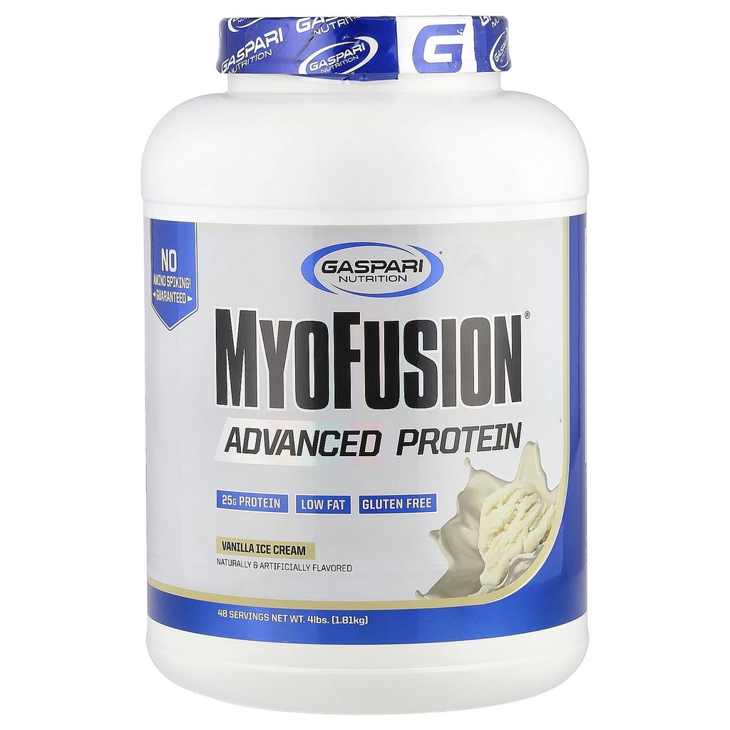 Gaspari Nutrition Myofusion, Premium Protein, Vanilla Ice Cream, 4 Lbs (1814 G)