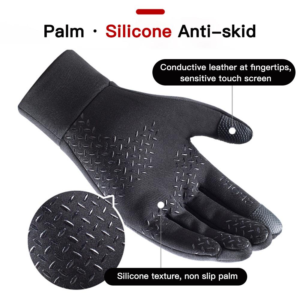 Осенне-зимние теплые перчатки для велоспорта, термальные перчатки для спорта на открытом воздухе, бега, велосипеда, лыж, кемпинга, походов, мотоциклетных перчаток для мужчин