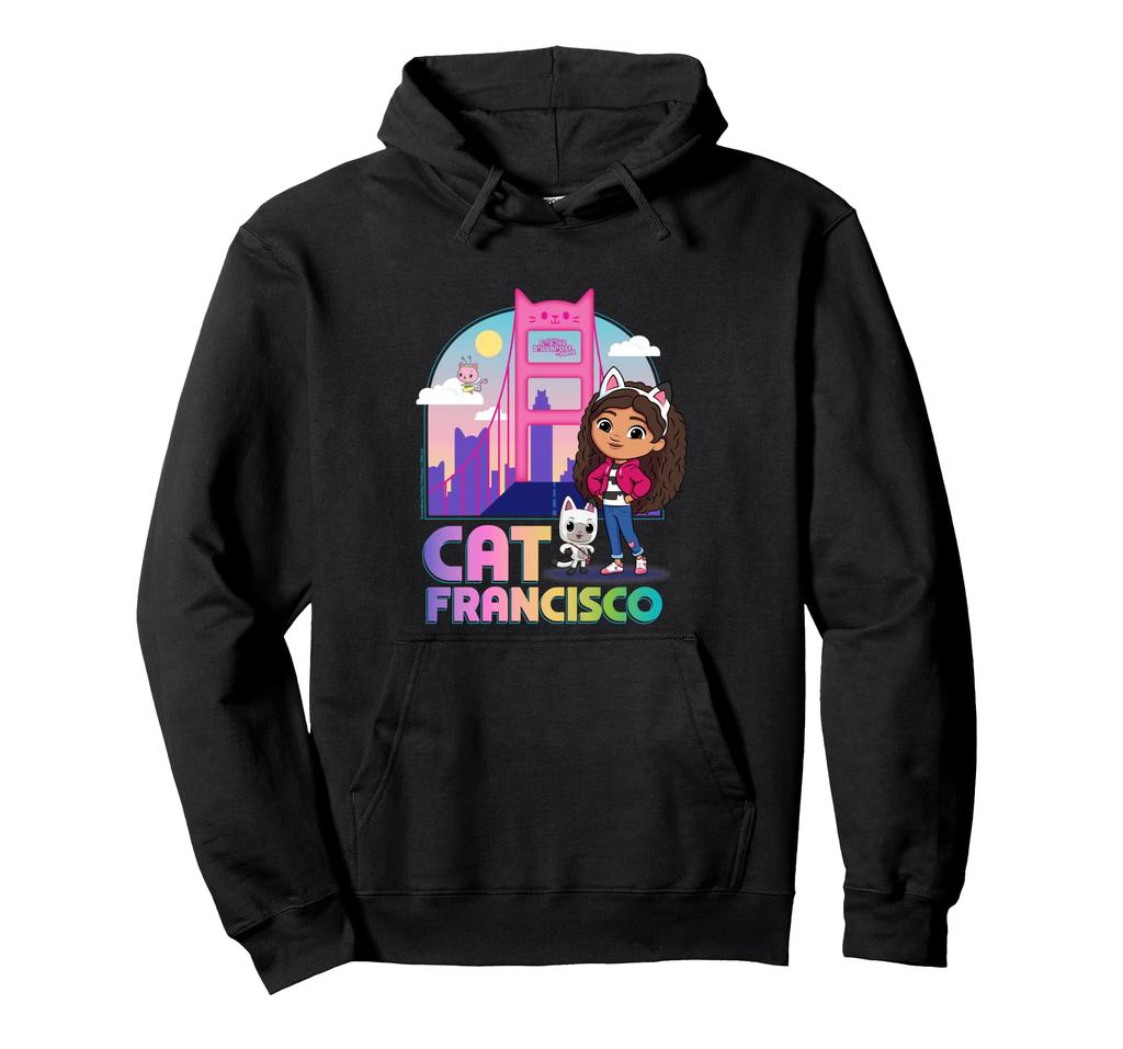 DreamWorks Gabby's Dollhouse The Movie Cat Francisco Bridge Hoodie