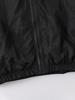 Girls 8-12Y All Season Casual Jacket, Raglan Long Sleeve Zip Up Short Coat with Reflective Stripe, Lightweight Outdoor Running Cycling Sportswear