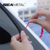 Car Door Rubber Seal Strip C-Pillar Door Gap Filler Sound Insulation Waterproof Sealing Strip