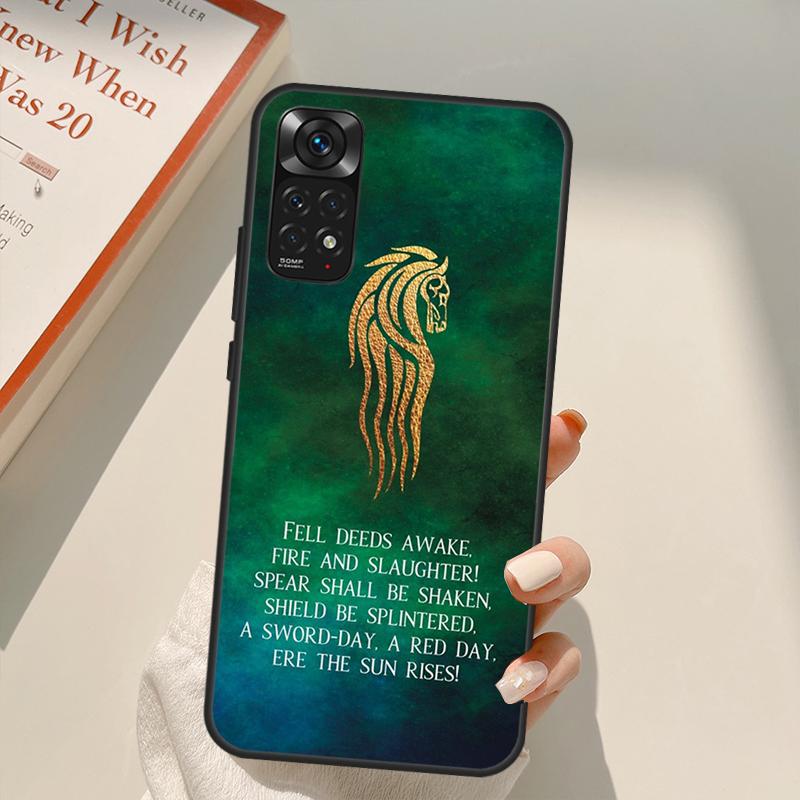 Чехол Rider of Rohan для Xiaomi Redmi Note 11 10 9 8 Pro Note 11S 10S 9S 8T K50 K40 9A 9C 10A 10C Cover