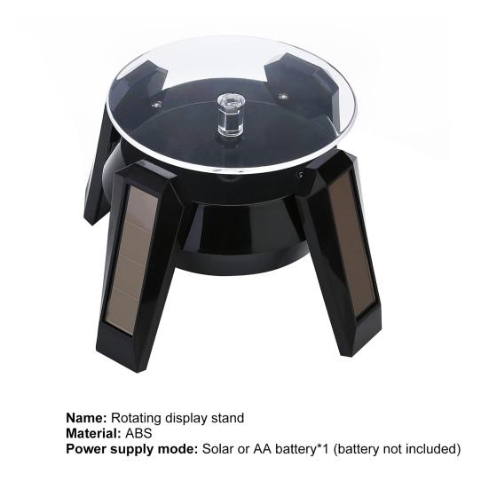 Дирижабль НЛО Вращающаяся Подставка Дисплей 360 Градусов Солнечная Двойного Назначения Автоматический Поворотный Столик для Витрины